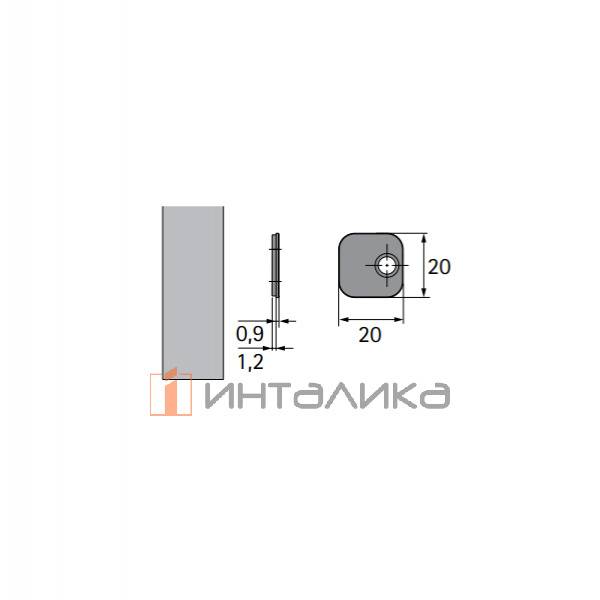 Пластина для  HETTICH P2O под клей, (V100), сталь – 2