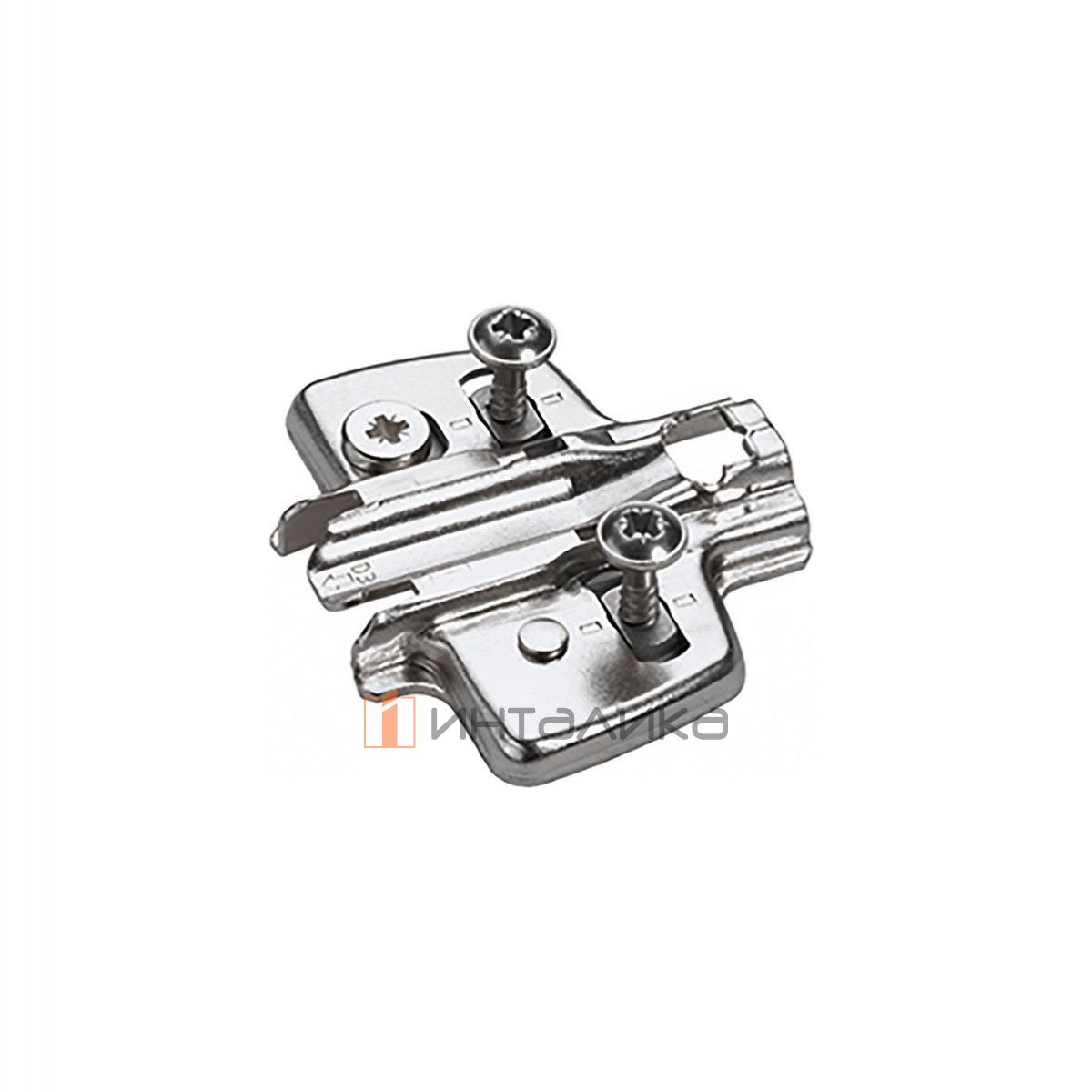 Монтажная планка крестообразная System 8099 HETTICH Direct для Sensys / Intermat, LR37, D3, со штифтами и специальными винтами, с эксцентриком