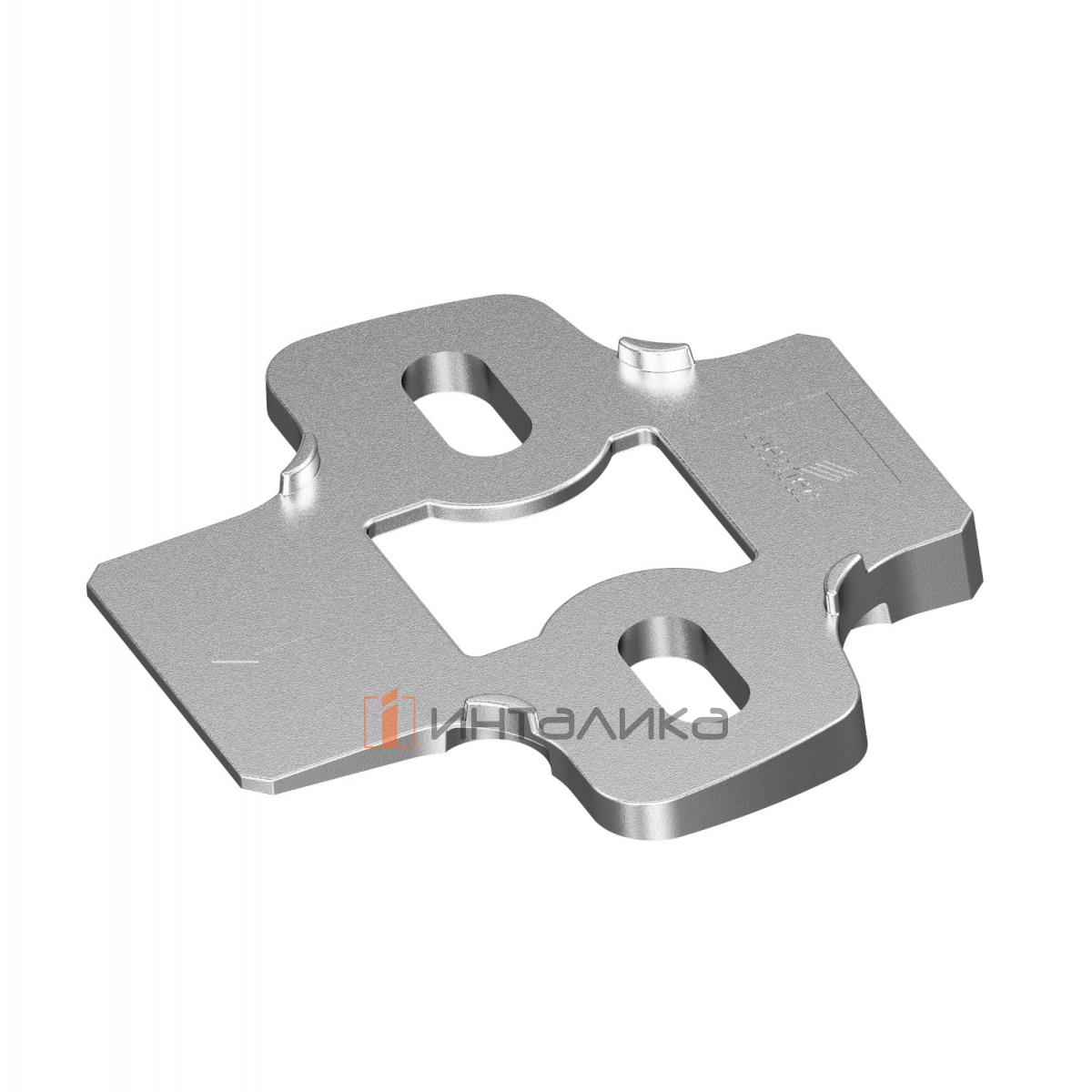 Угловой дистанционный адаптер HETTICH для ответной планки Sensys, угол 5°, (V50), никель