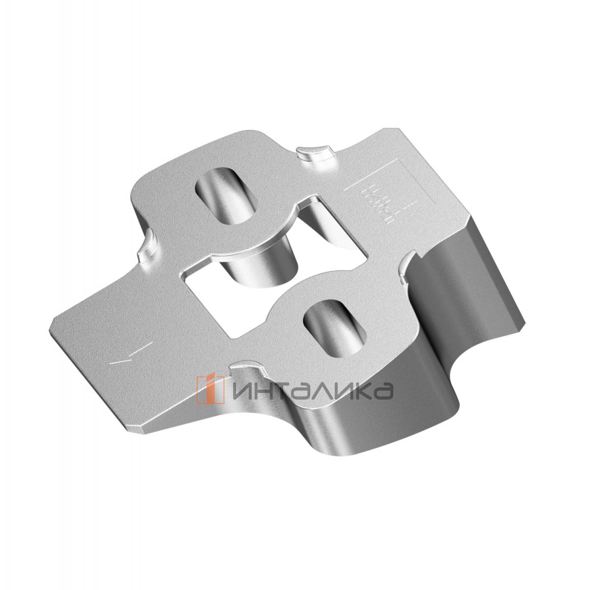 Угловой дистанционный адаптер HETTICH для ответной планки Sensys, угол 20°, (V50), никель l 9072217 l