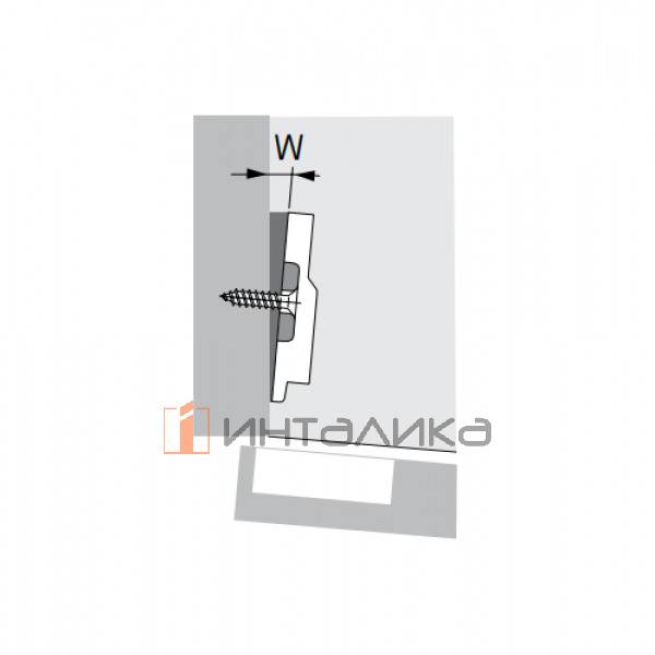 Клиновая планка HETTICH для ответных планок Slide On, 10А (V400), пластик, серый – 2