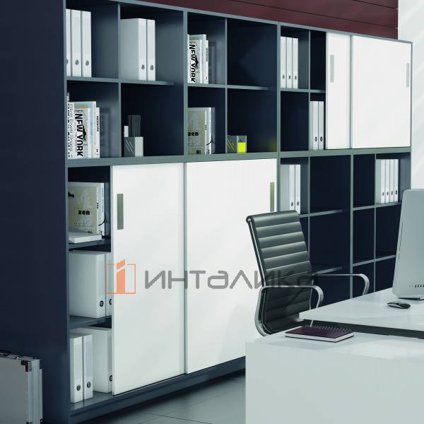 Система HETTICH SysLine S для 2 дверей с демпфером Silent System, B 410-1000мм I H до 1500мм I T 16-19мм I G 15кг профиль под прикручивание – 4