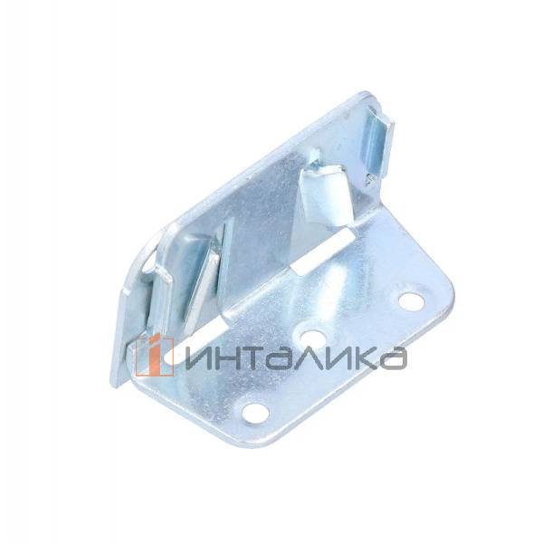 Соединитель средней траверсы HETTICH, уголок, для кроватных конструкций, для траверсы шириной 70-90 мм, никель, (V250) – 2