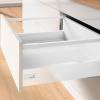 Превью Фасадный ящик с релингом HETTICH InnoTech Atira Quadro V6 Silent System полное выдвижение, H176, NL300, G30кг, под саморез, белый – 1