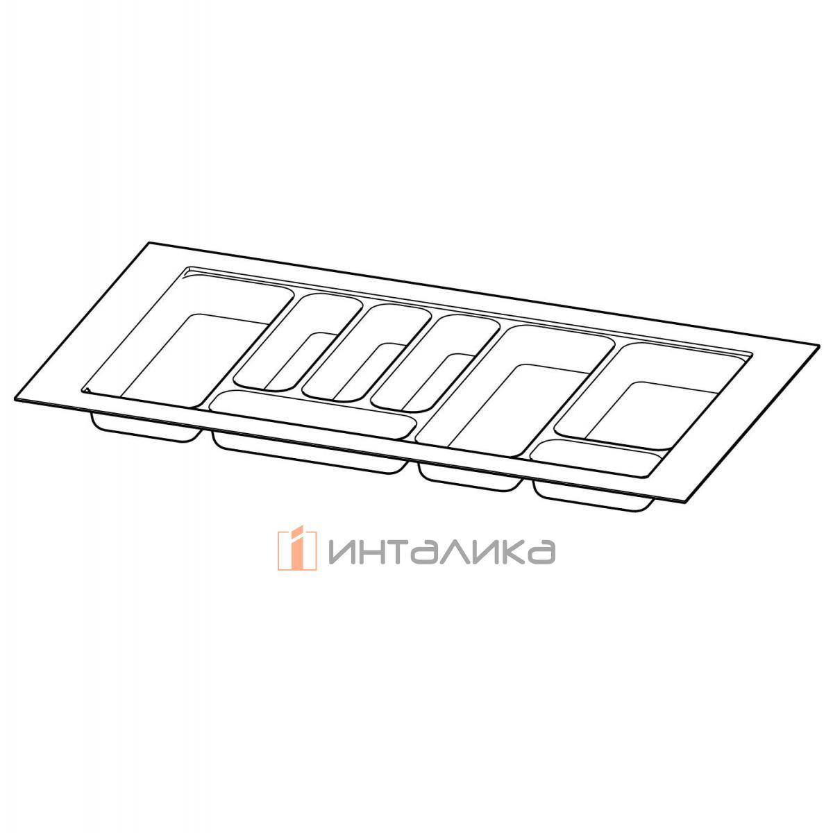 Организация HETTICH OrgaTray 440 для ящиков InnoTech Atira | AvanTech You | ArciTech, B701-800, T370-440, H55, пластик, серебристый