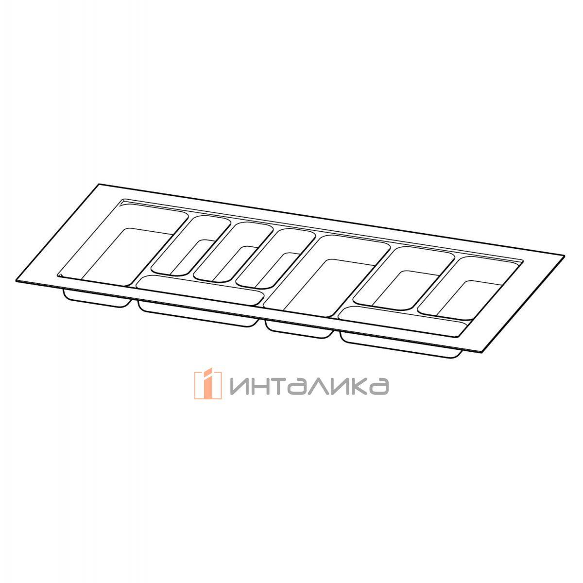Организация HETTICH OrgaTray 440 для ящиков InnoTech Atira | AvanTech You | ArciTech, B801-900, T370-440, H55, пластик, серебристый