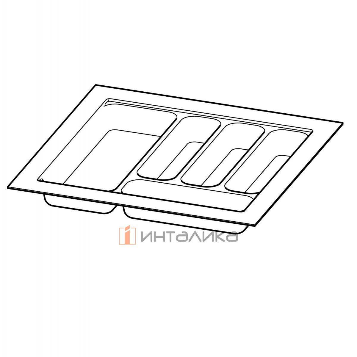 Организация HETTICH OrgaTray 440 для ящиков InnoTech Atira | AvanTech You | ArciTech, B451-500, T370-440, H55, пластик, белый