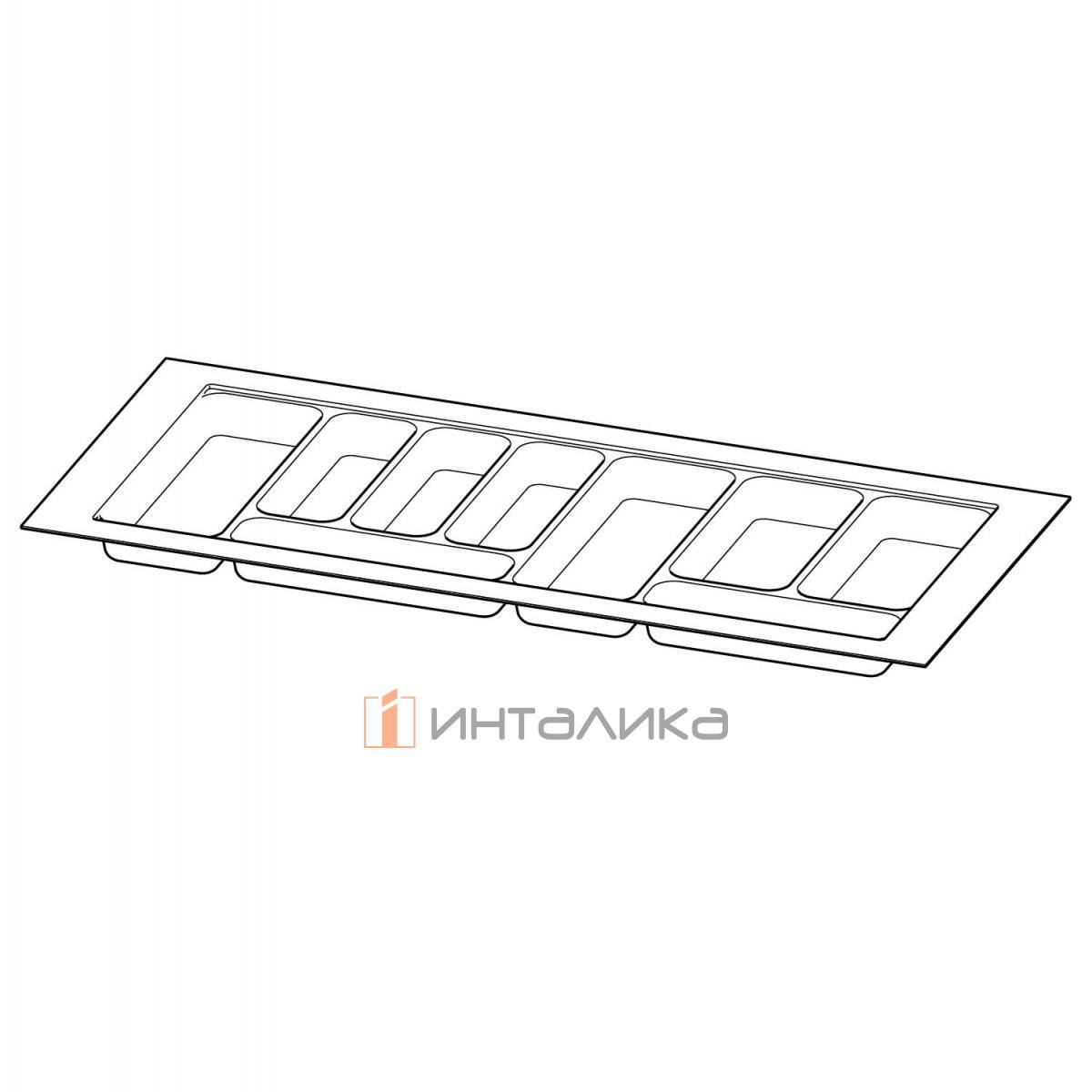 Организация HETTICH OrgaTray 440 для ящиков InnoTech Atira | AvanTech You | ArciTech, B901-1000, T370-440, H55, пластик, белый
