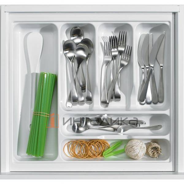 Организация HETTICH OrgaTray 440 для ящиков InnoTech Atira | AvanTech You | ArciTech, B175-200, T441-520, H55, пластик, белый – 4