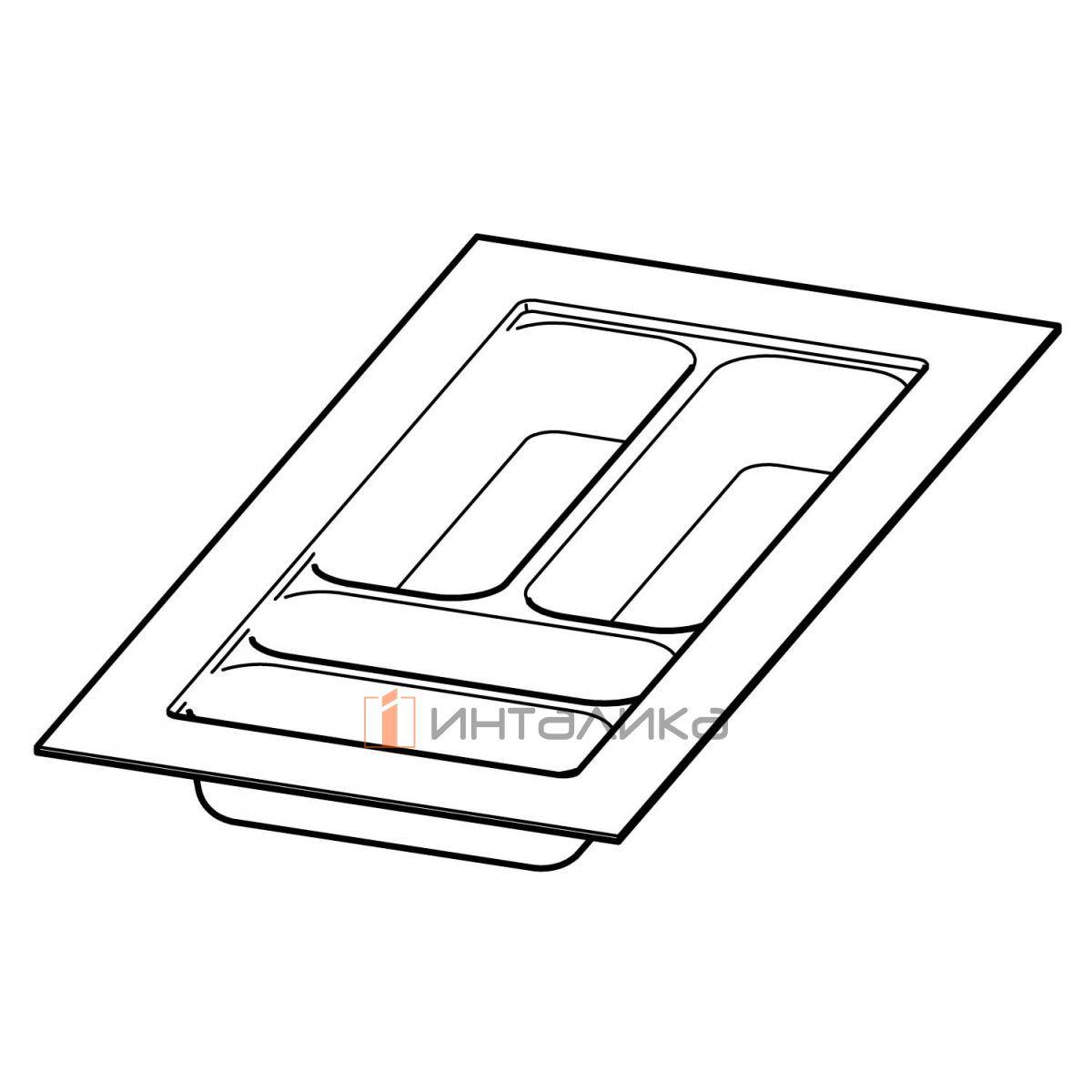 Организация HETTICH OrgaTray 440 для ящиков InnoTech Atira | AvanTech You | ArciTech, B201-250, T441-520, H55, пластик, антрацит