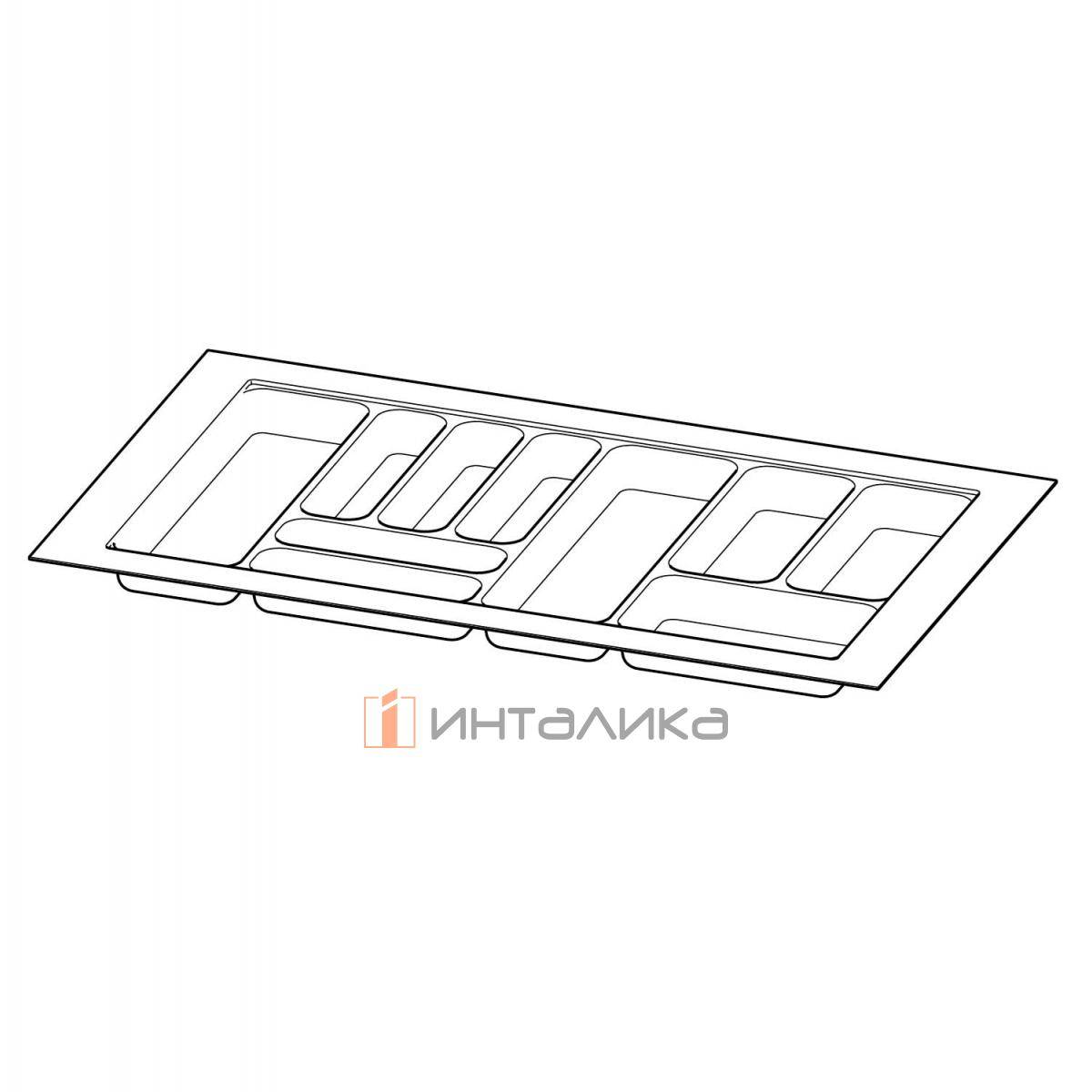 Организация HETTICH OrgaTray 440 для ящиков InnoTech Atira | AvanTech You | ArciTech, B801-900, T441-520, H55, пластик, антрацит