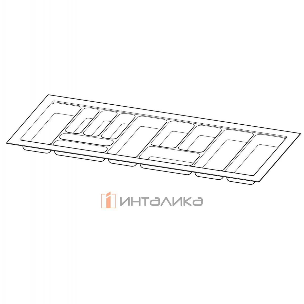 Организация HETTICH* OrgaTray 440 для ящиков InnoTech Atira | AvanTech You | ArciTech, B1091-1150, T441-520, H55, пластик, антрацит