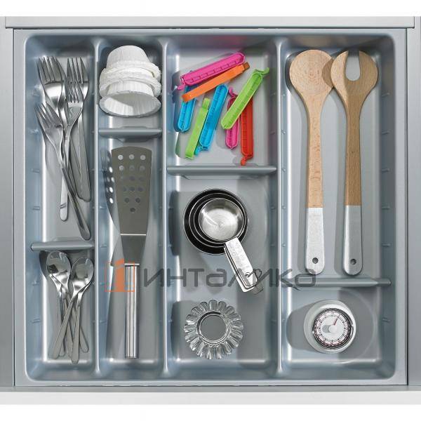 Организация HETTICH OrgaTray 590 для ящиков InnoTech Atira, NL420, KB600, 507х412, серебристый – 3