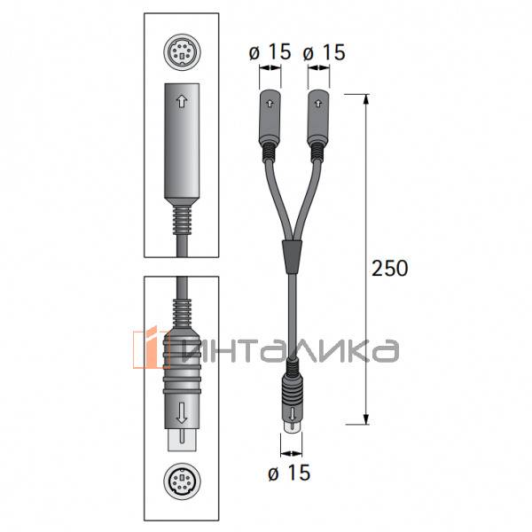 У-образный распределитель HETTICH для сенсора Easys – 2