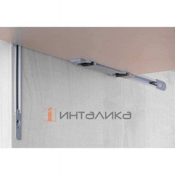 Комплект фурнитуры для подъемно-задвижных створок HETTICH Lift Up, толщина створки 15-16 мм, пластик, серый – 2