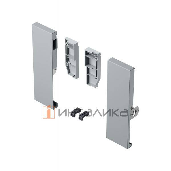 Комплект соединителей передней панели внутреннего ящика HETTICH ArciTech, H186, цвет серебристый, (V15) – 1