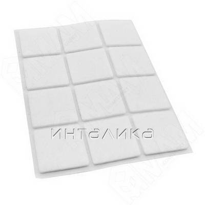 Подпятник самоклеящийся квадратный 30X30мм, белый, 12 шт. – 1