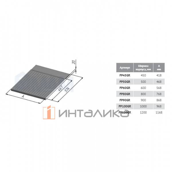 Пластиковый поддон для кух.базы под раковину 800 мм, серый – 3