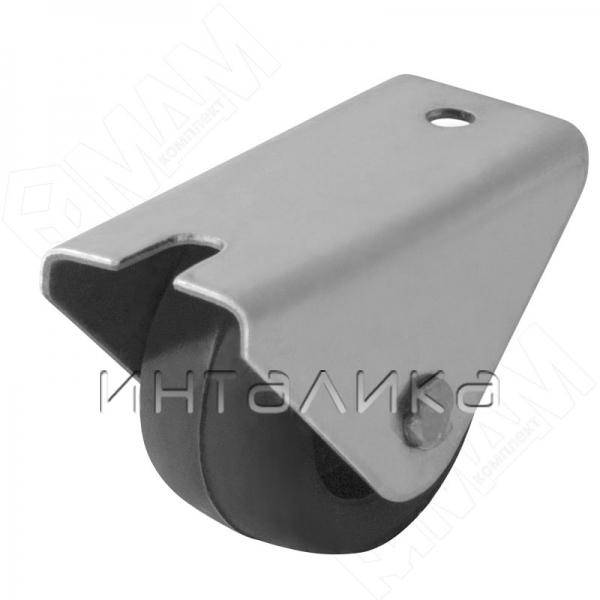 Опора колесная, прямоходная, прорезиненное колесо, высота 29 мм – 2