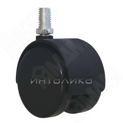 Опора двухколесная с винтом M8, D40 мм, без стопора – 1