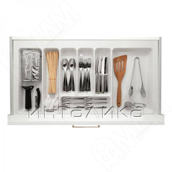 Лоток кухонный для ящика 900 мм, белый – 3