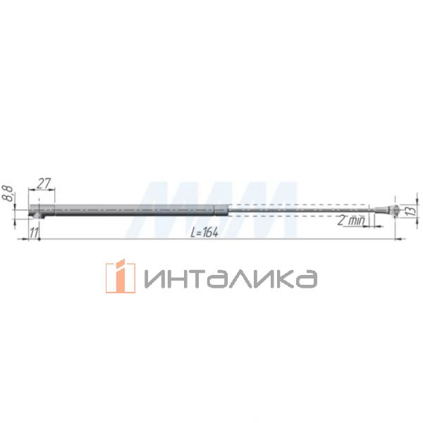 K12 лифт открывание вниз, L=164 (48050200UZS) – 8