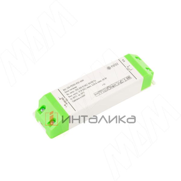 Блок питания AC-230/DC-12V, IP20, 40W