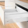Превью Фасадный ящик с релингом HETTICH InnoTech Atira Quadro V6 Push to Open Silent полное выдвижение, H144, NL420, G30, снаряжённый вес ящика 10-30 кг, белый – 1