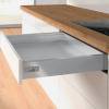 Превью Фасадный ящик стандартный HETTICH InnoTech Atira Quadro V6 Push to Open Silent полного выдвижения, H70, NL420, G30, снаряжённый вес ящика 8-20 кг, серебристый – 1