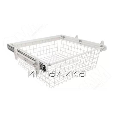 BELLE Корзина для белья, 800 мм, белый, полн. выдв. (BE80BAWH) – 1