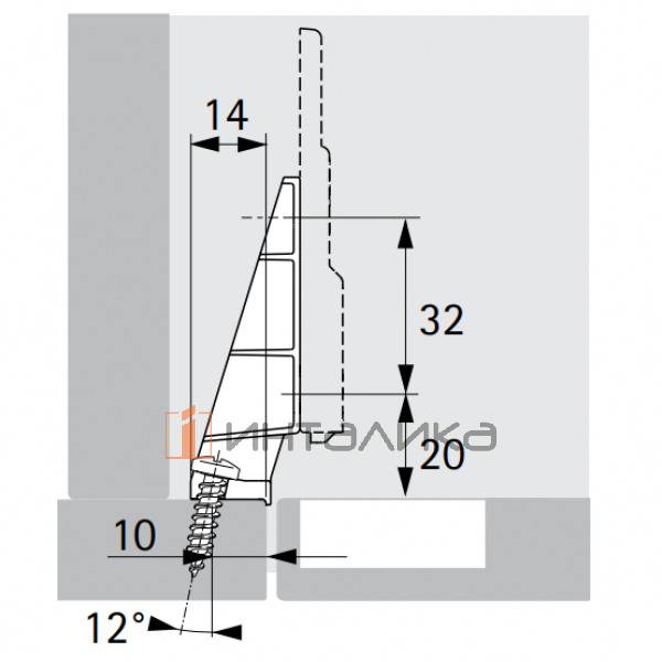 Угловой адаптер HETTICH для рамных конструкций и крестообразных монтажных планок, для вкладных дверей, никель – 2