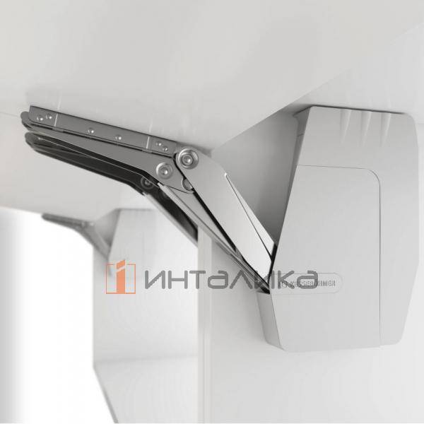 Силовые механизмы с рычагами KESSEBOHMER FreeFlap Mini, тип B, крепления фасада, трафарет, заглушки, серый – 2