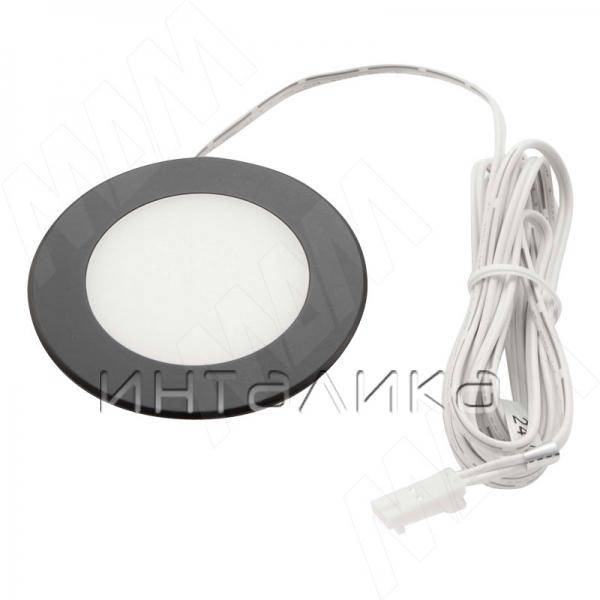 ATOM Точечный светильник круглый, черный, 24V, нейтральный белый 4000К, 3W (AT24-RNO-BLNW3) – 2