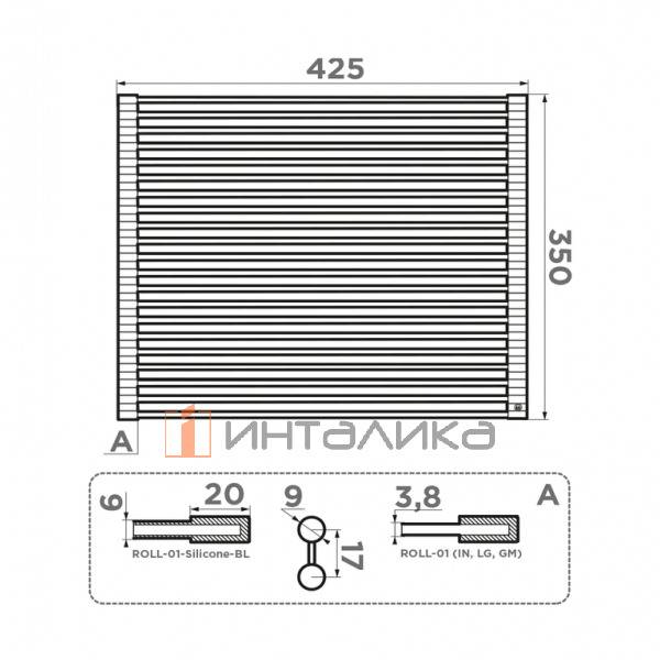 Ролл-мат для моек Omoikiri ROLL-01, 425х350, светлое золото – 2