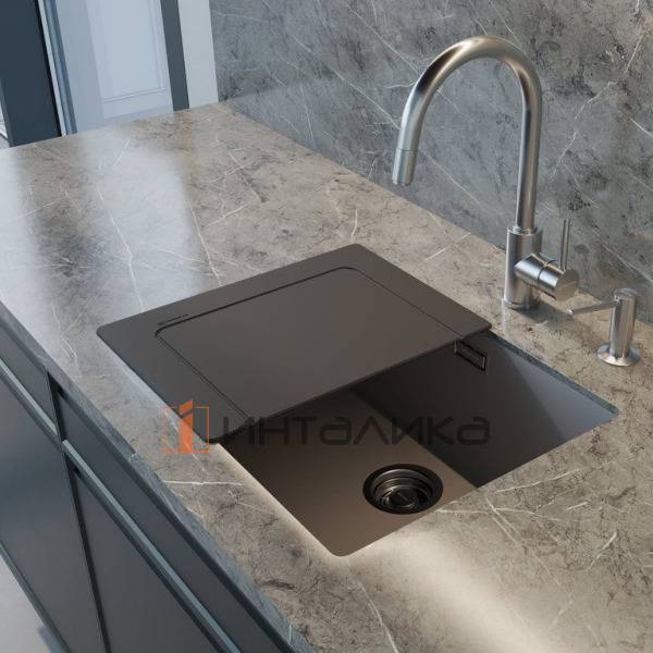 Разделочная доска Omoikiri, 290х390 мм, графит – 3