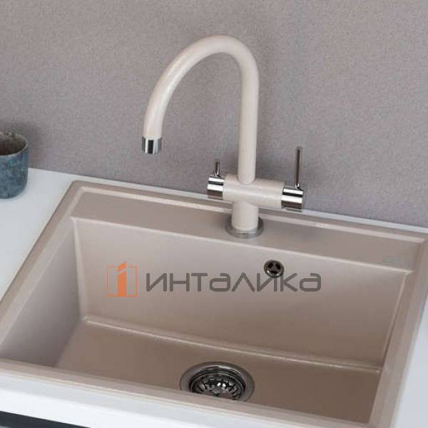 Смеситель Omoikiri YAMADA однорычажный, с выводом для питьевой воды, белый – 5