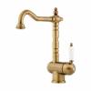 Превью Смеситель Omoikiri KYOTO 2 Plus однорычажный, с выводом для питьевой воды, античная латунь – 1