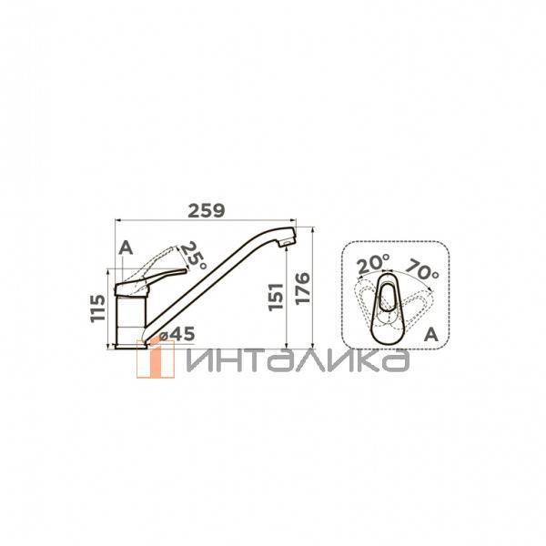Смеситель Omoikiri KADO однорычажный, эверест – 2