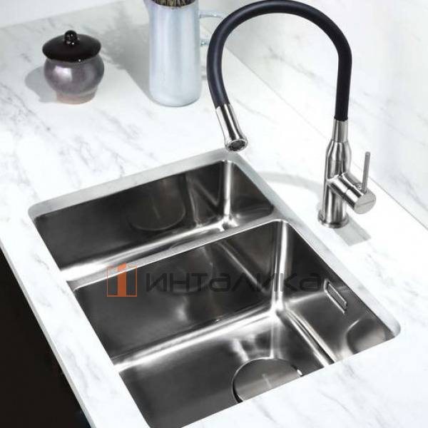 Мойка Omoikiri TADZAVA 58-2-U/I R нержавеющая сталь, 600, накладная, нержавеющая сталь – 3