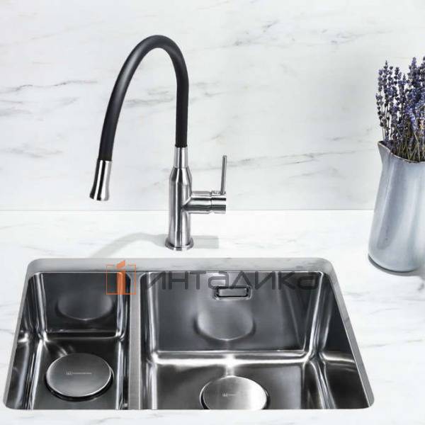 Мойка Omoikiri TADZAVA 58-2-U/I R нержавеющая сталь, 600, накладная, нержавеющая сталь – 4