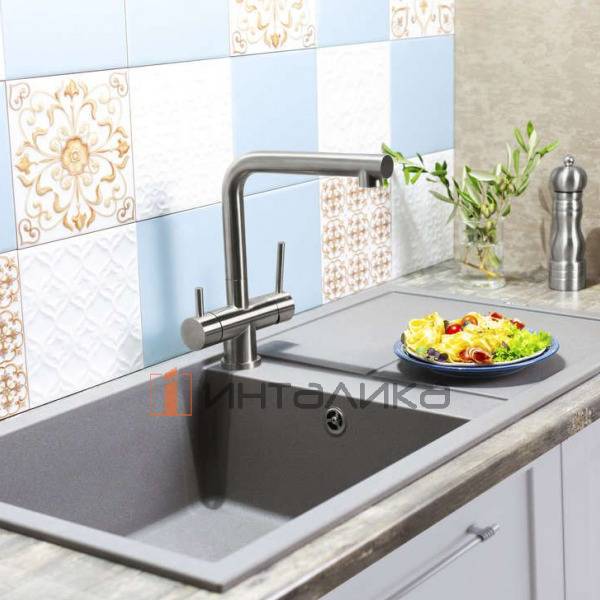 Мойка Omoikiri SUMI 100 Tetogranit, 600, накладная, темный шоколад – 4