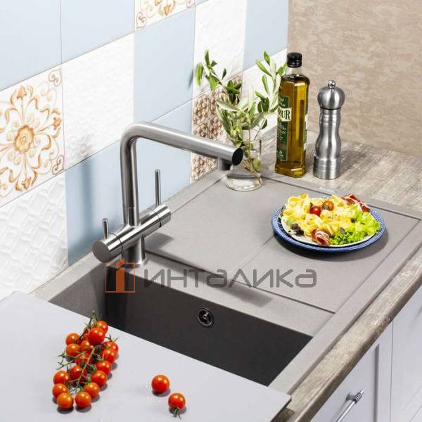 Мойка Omoikiri SUMI 100 Tetogranit, 600, накладная, ваниль – 3