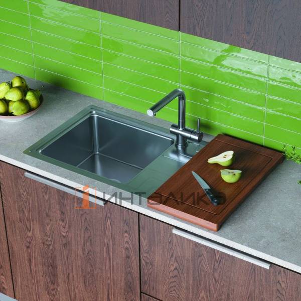 Мойка Omoikiri Mizu 78-LB нержавеющая сталь, 600, накладная, нержавеющая сталь – 3