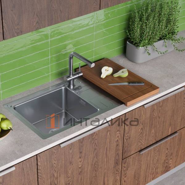 Мойка Omoikiri Mizu 78-LB нержавеющая сталь, 600, накладная, нержавеющая сталь – 5