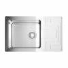 Превью Мойка Omoikiri Mizu 78-LB нержавеющая сталь, 600, накладная, нержавеющая сталь – 1