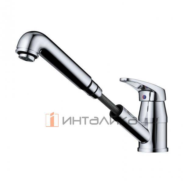 Смеситель Omoikiri TATEYAMA-S однорычажный, с выдвижным шлангом, хром – 3