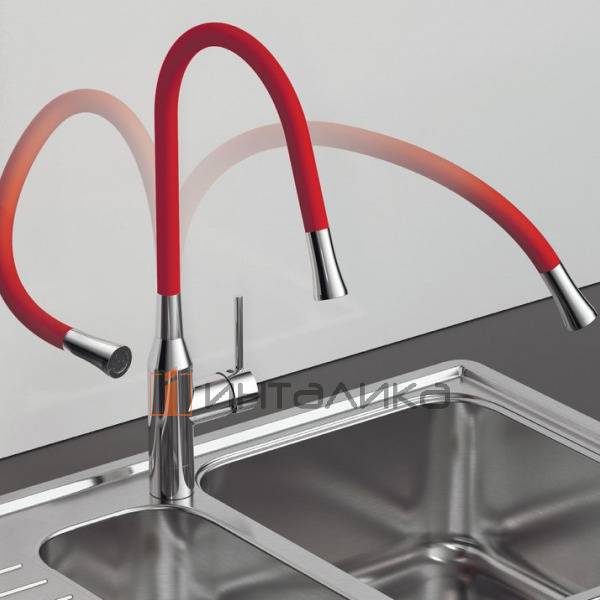 Смеситель Omoikiri YATOMI однорычажный, с гибким шлангом, leningrad grey – 4