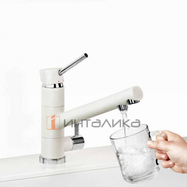 Смеситель Omoikiri TONAMI однорычажный, с выводом для питьевой воды, черный – 4