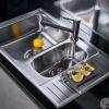 Превью Мойка Omoikiri Sagami 79-2 нержавеющая сталь, 600, накладная, нержавеющая сталь – 3