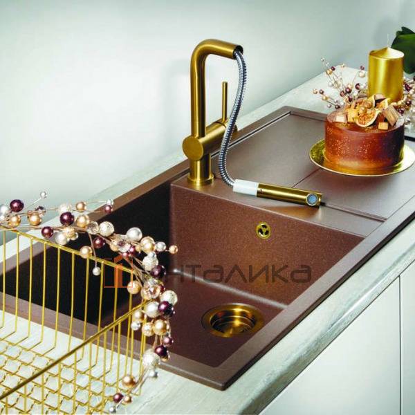 Мойка Omoikiri SUMI 86 Tetogranit, 600, накладная, черный – 4